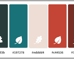 Modern fall colors palette
