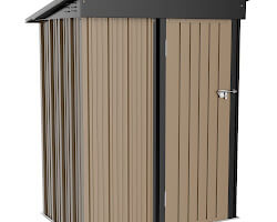 Shed that can be used to store gardening tools, lawn furniture, and other outdoor belongings.