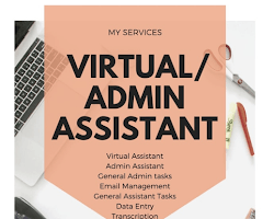 virtual assistant entering data into a spreadsheet