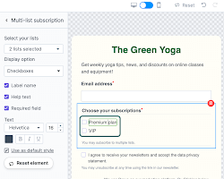 person with a list of their subscriptions