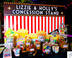 movie-themed candy buffet