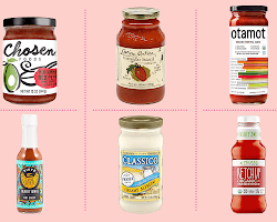 Light or low-fat sauces and dressings