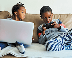 study showing the relationship between screen time and addiction in infants