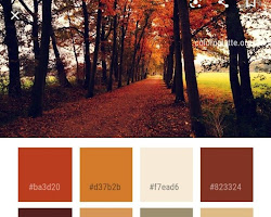 Rustic fall colors palette