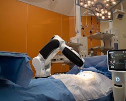 doctor using an AI system to diagnose a patient