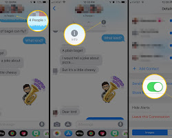 family group chat where members can mute or leave if needed