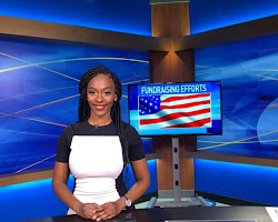 news anchor reporting on the news