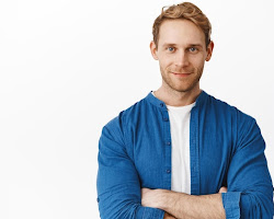 person smiling and looking confident