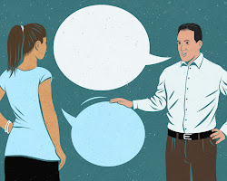 person talking to another person