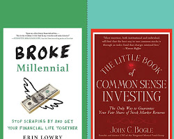 person with a book on personal finance