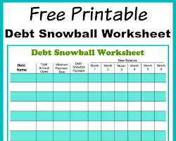 person with a debt snowball chart