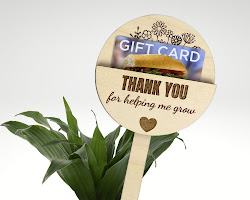 teacher appreciation gift, such as a plant or a gift card