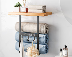 towel ladder used to store towels