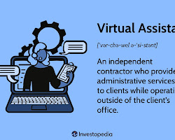 virtual assistant looking at a table of data